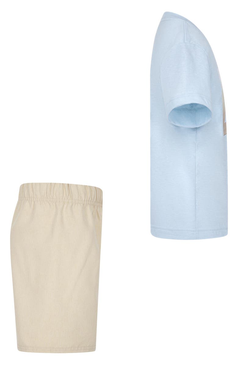 Hurley Kids' Icon Ombré T-Shirt & Woven Shorts Set, Alternate, color, 