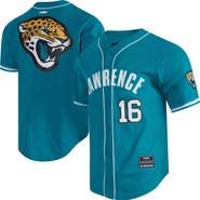 PRO STANDARD Men's Pro Standard Trevor Lawrence Teal Jacksonville Jaguars Mesh Button-Up Baseball Jersey