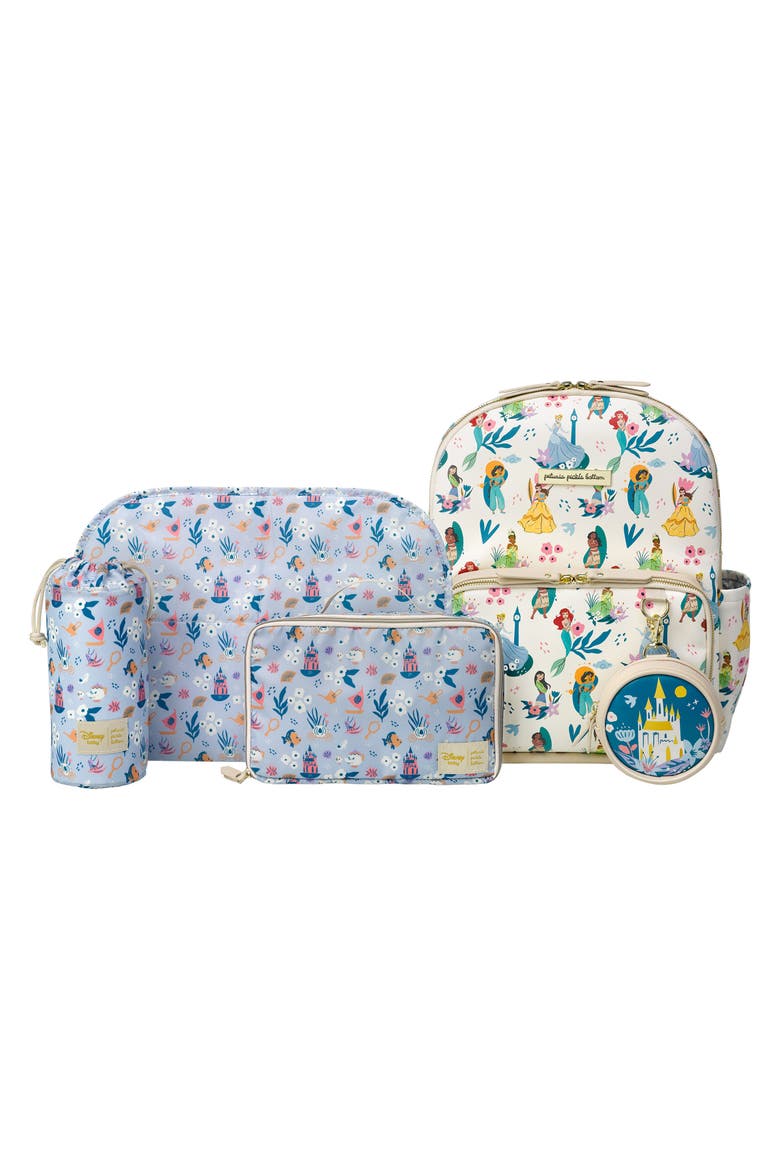 x Disney Princess District 5-Piece Diaper Backpack Set, Alternate, color, PRINCESS COURAGE & KINDNESS