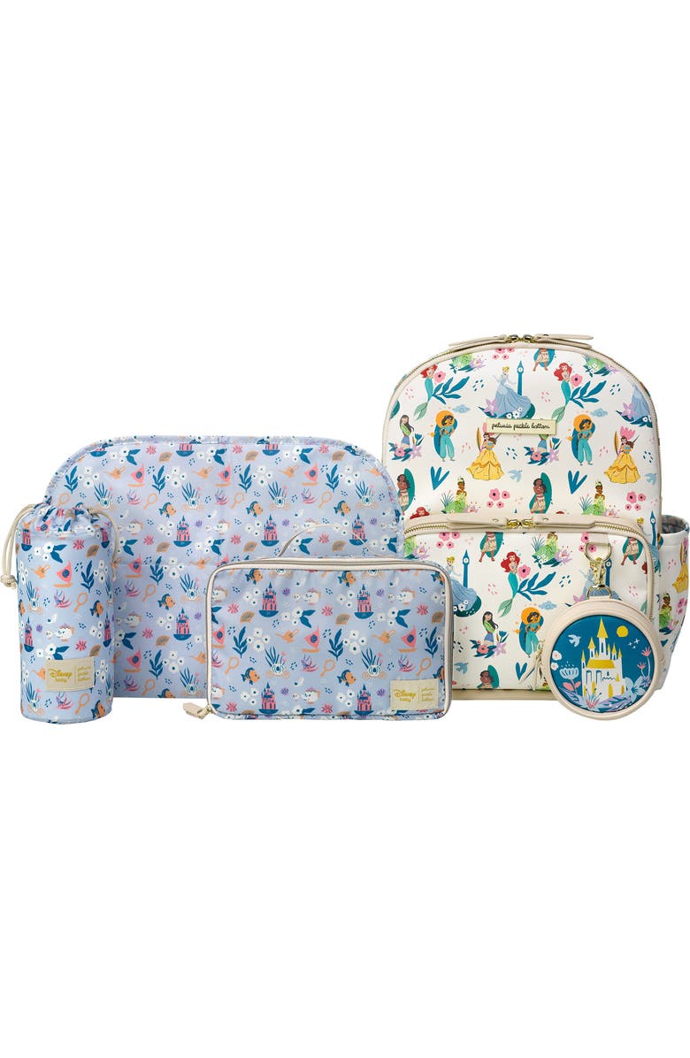 Petunia Pickle Bottom x Disney Princess District 5-Piece Diaper Backpack Set, Alternate, color,