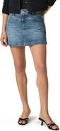 PAIGE Ryder Angled Pocket Denim Miniskirt