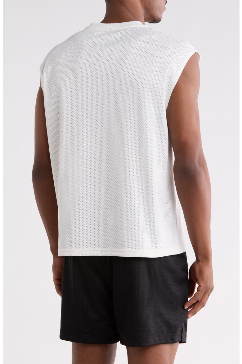 Mesh Muscle Tank, Alternate, color, WHITE HOT