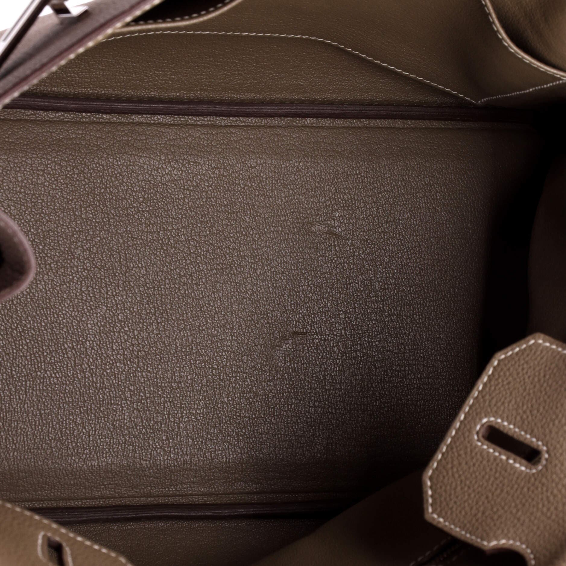 Pre-Owned Hermes Birkin Handbag Grey Togo with Palladium Hardware 30, Alternate, color, Etoupe