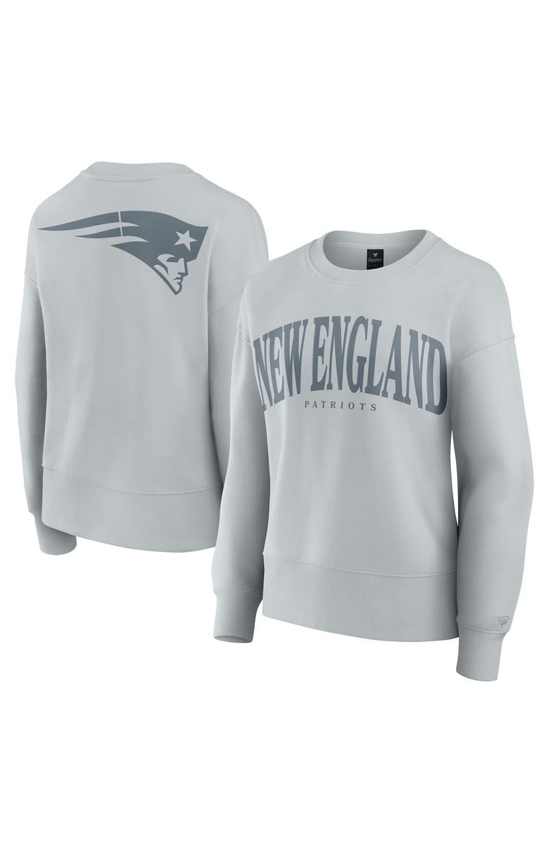 FANATICS Women's Fanatics Gray New England Patriots Elements Pullover Sweatshirt, Alternate, color, Gray