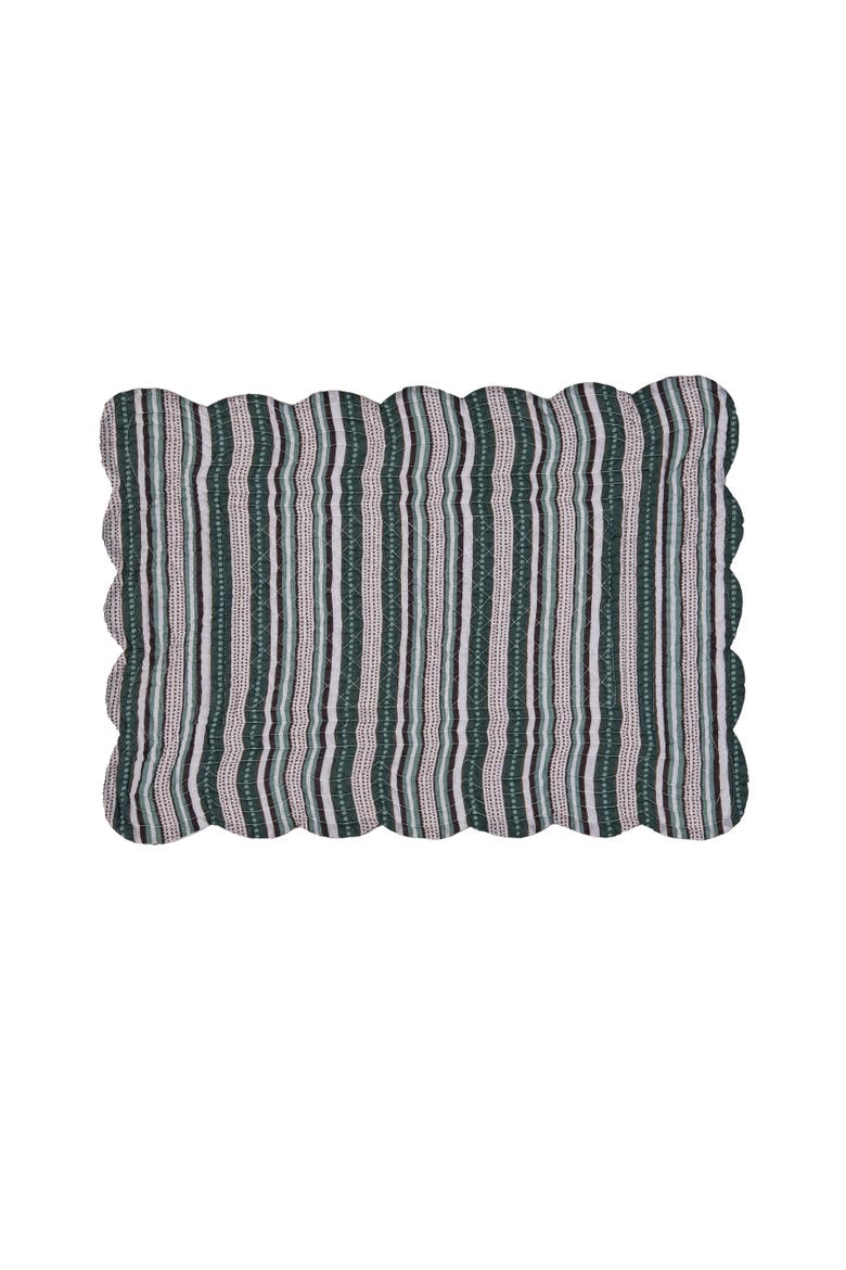 Braelyn 100% Cotton Quilted Set of 6 Placemats 13" x 19", Alternate, color, Purple