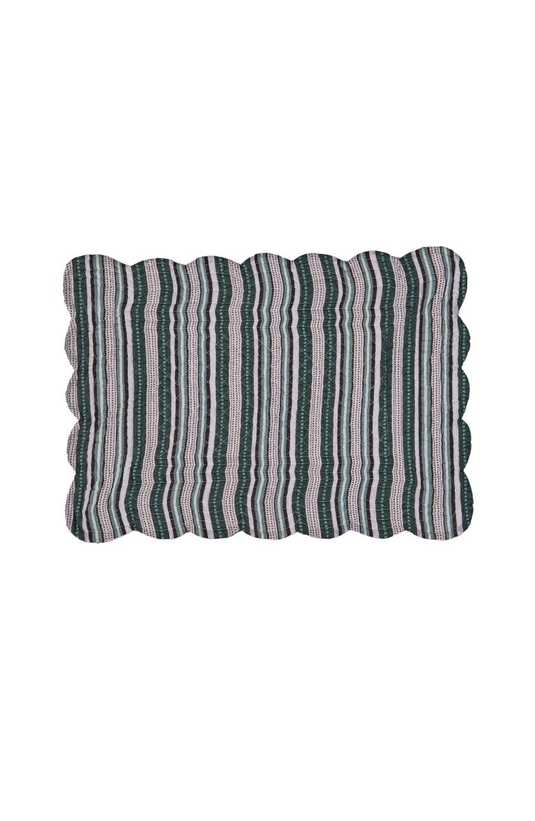 C&F Home Braelyn 100% Cotton Quilted Set of 6 Placemats 13" x 19", Alternate, color, Purple