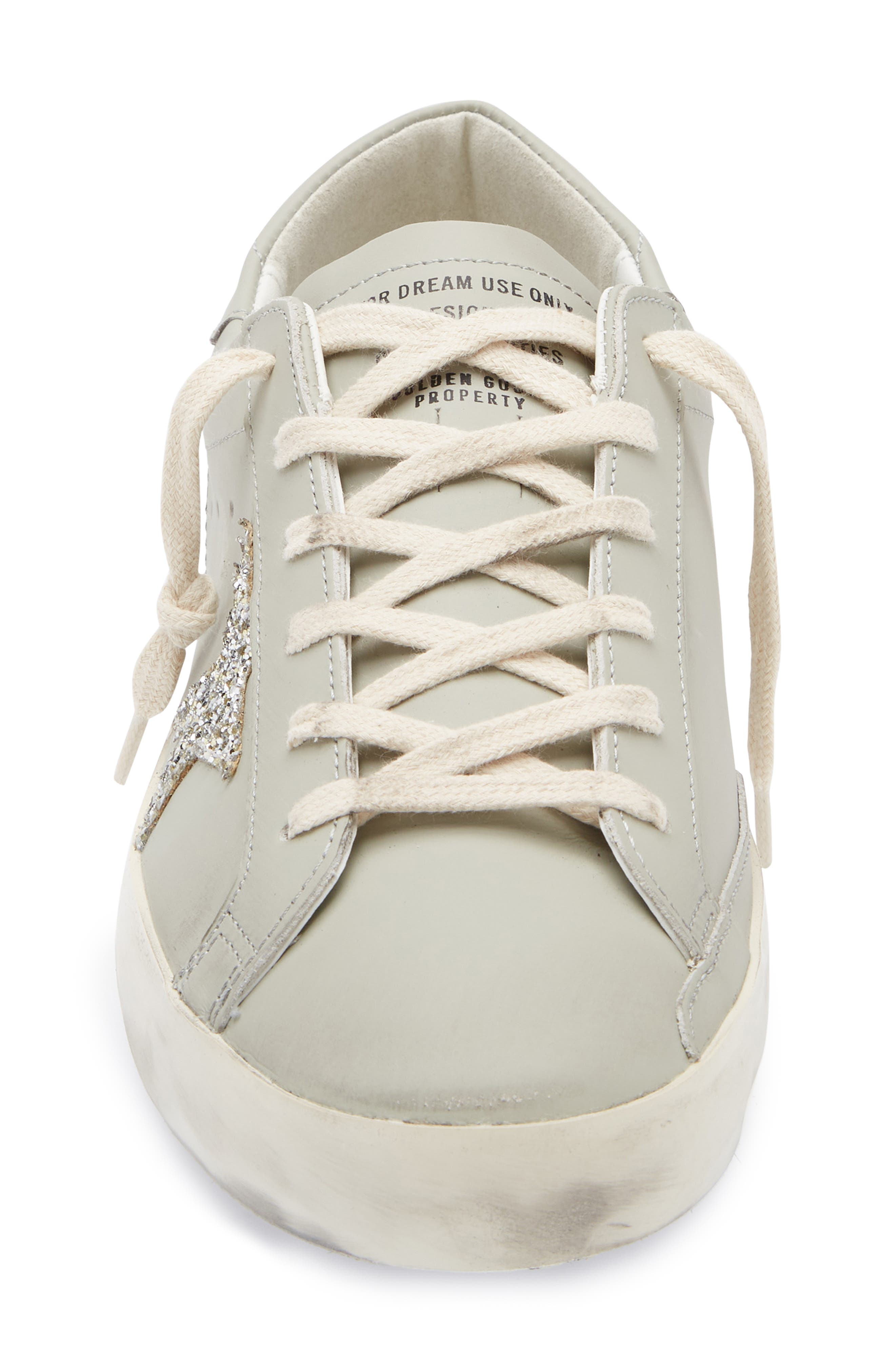 Golden Goose Super-Star Low Top Sneaker, Alternate, color, Abbey Stone/ Platinum