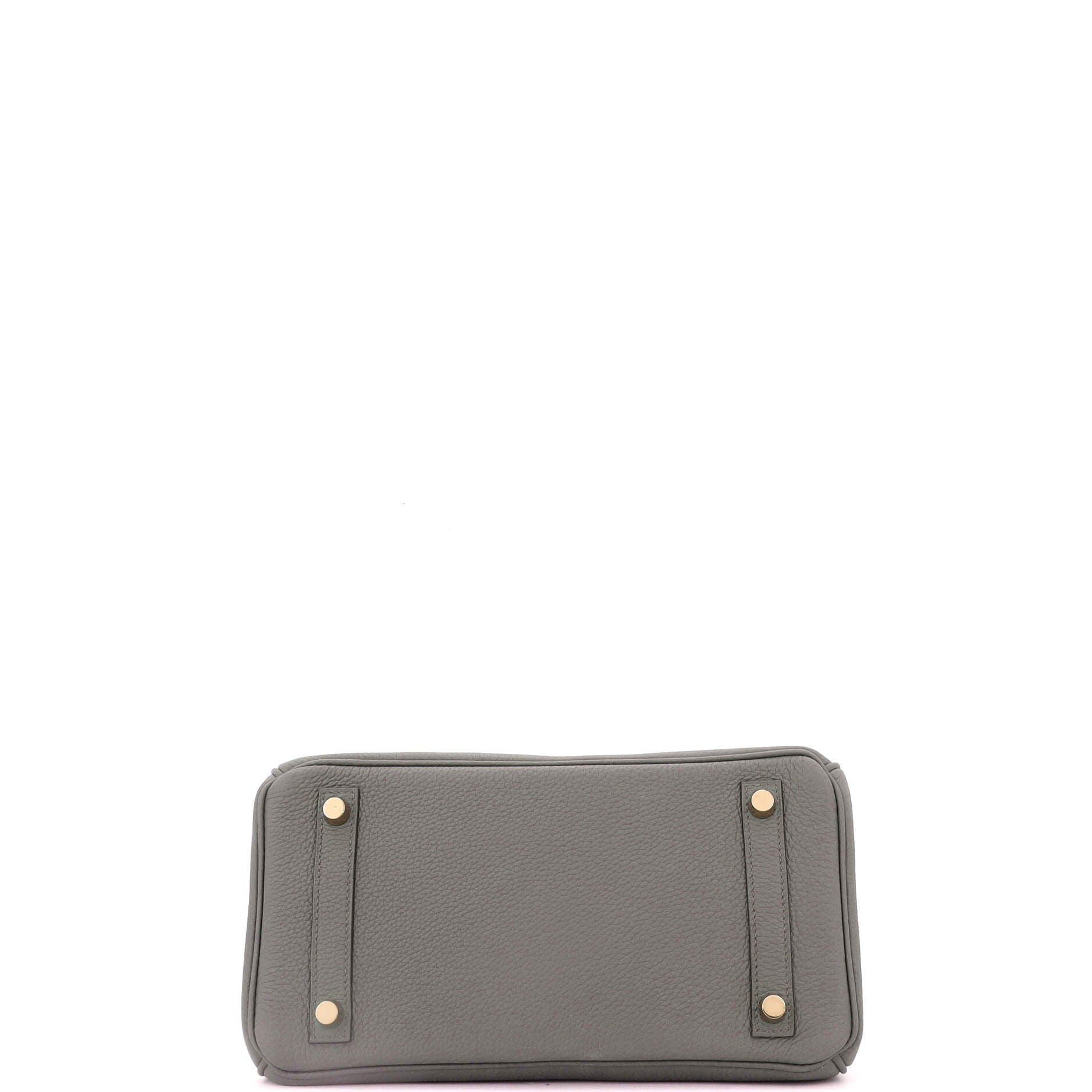 Pre-Owned Hermes Birkin Handbag Grey Togo with Gold Hardware 25, Alternate, color, 