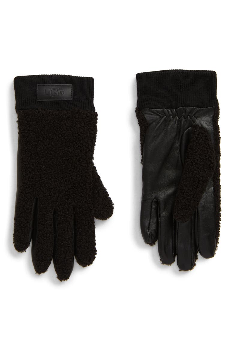 Touchscreen Compatible Gloves, Main, color, BLACK