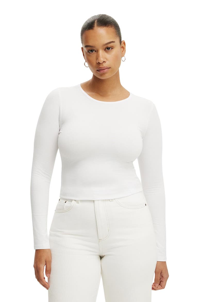 Women's Everyday Smooth Long Sleeve, Main, color, White