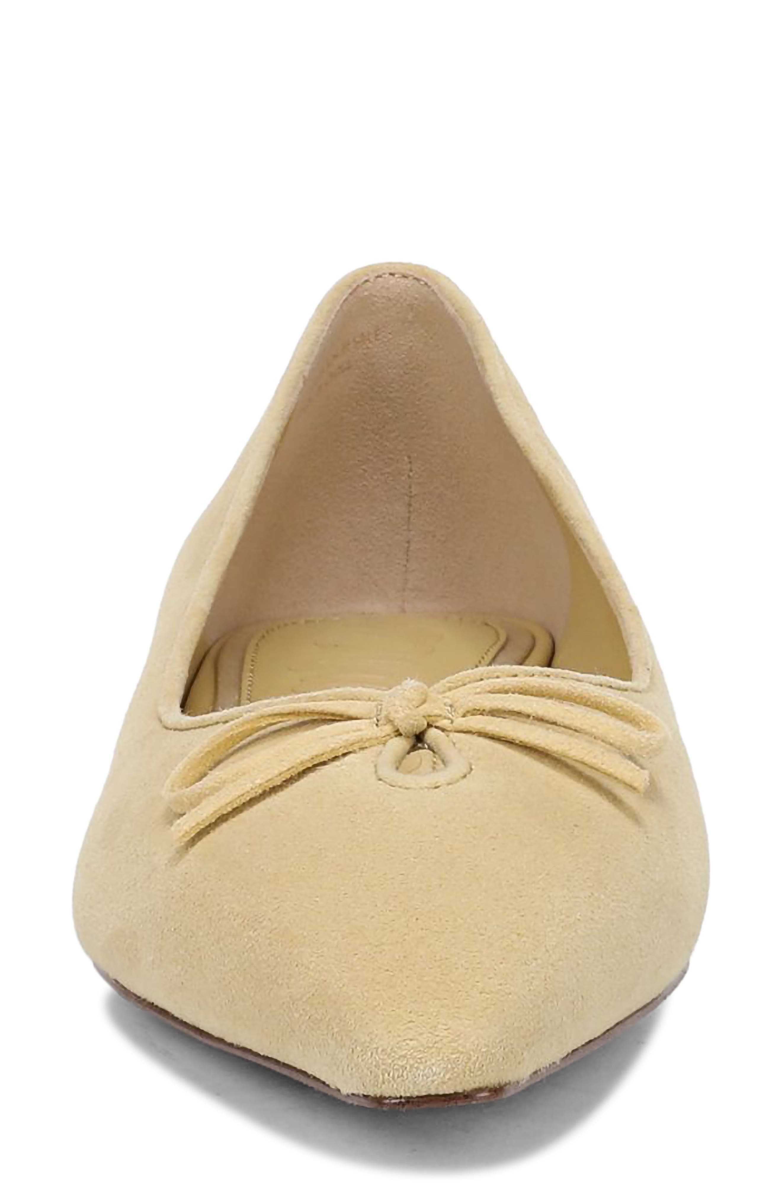 Sam Edelman Esmira Pointed Toe Flat, Alternate, color, Dusty Yellow