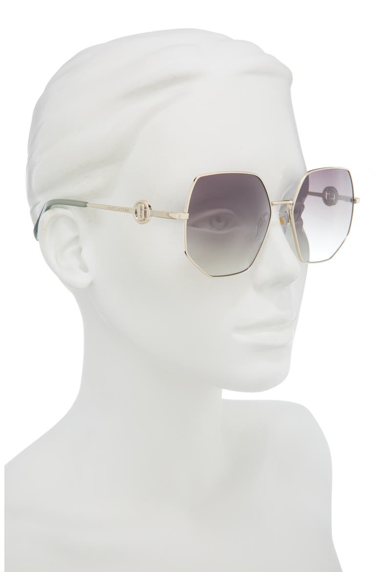 59mm Gradient Geometric Sunglasses, Alternate, color, 0PEF-9K