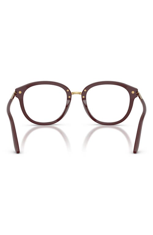 Dolce & Gabbana Full-frame Plain Mirror In Burgundy