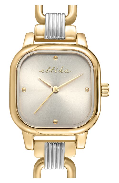 Ettika Square Bracelet Watch In Gold
