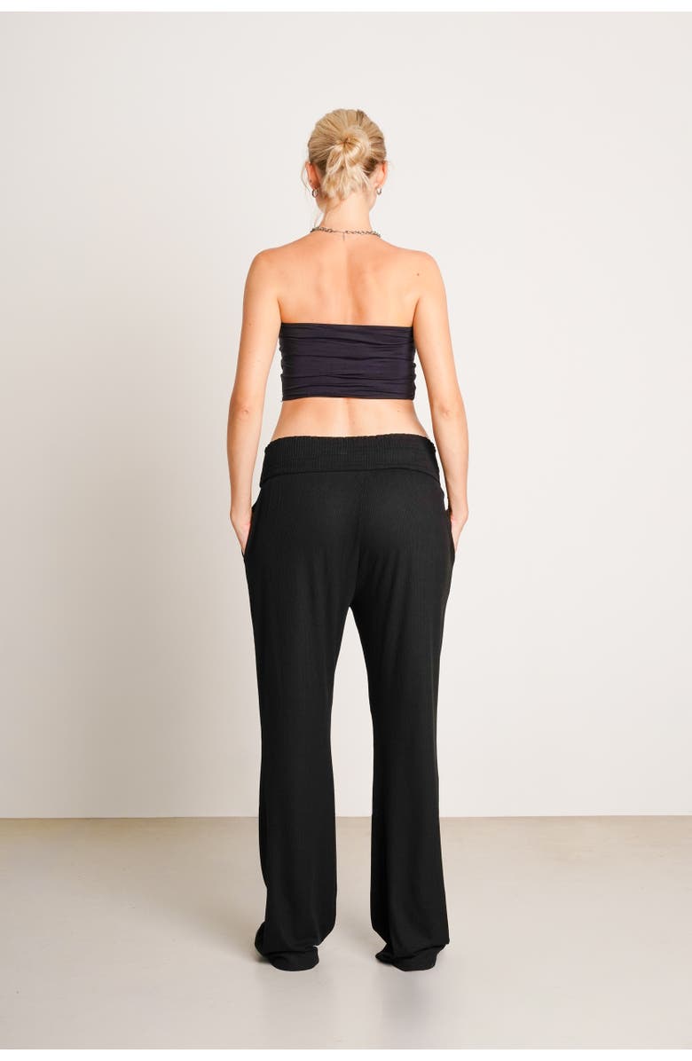 Nom Maternity Super Soft Rib Maternity Pants, Alternate, color, Black