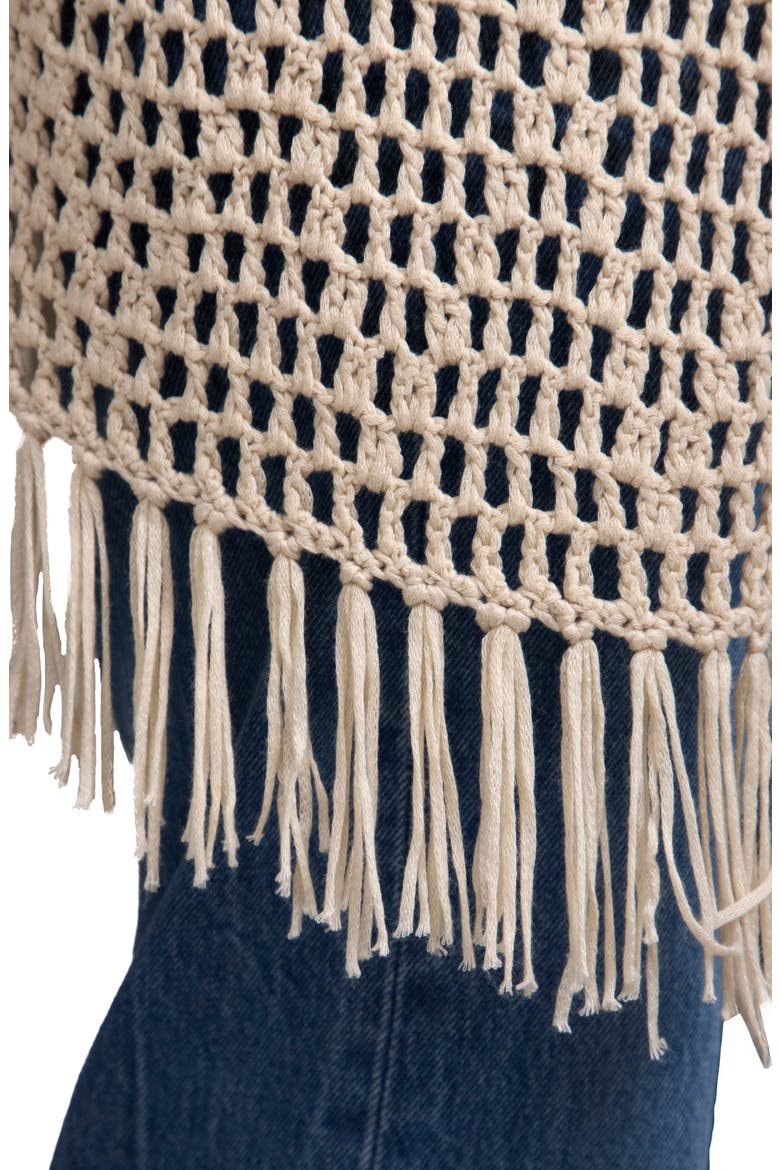 Cotton Crochet Cover-Up Cardigan, Alternate, color, IVORY