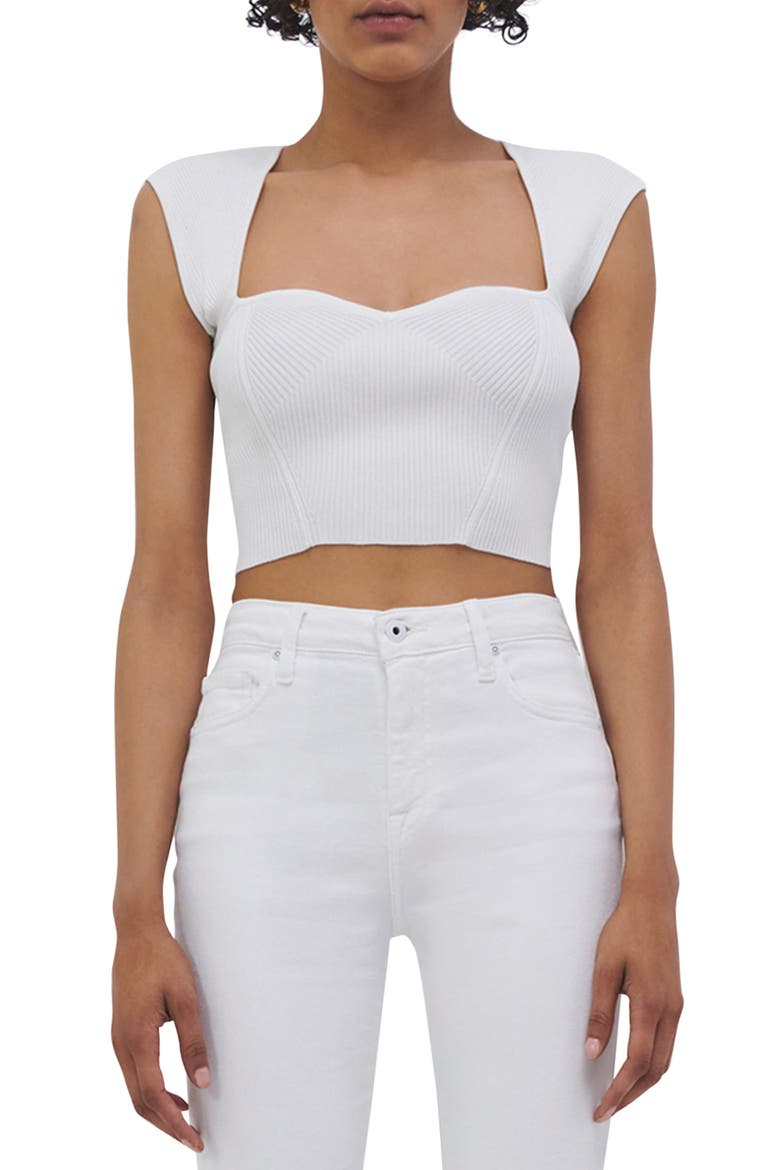 Abia Rib Crop Tank, Main, color, WHITE