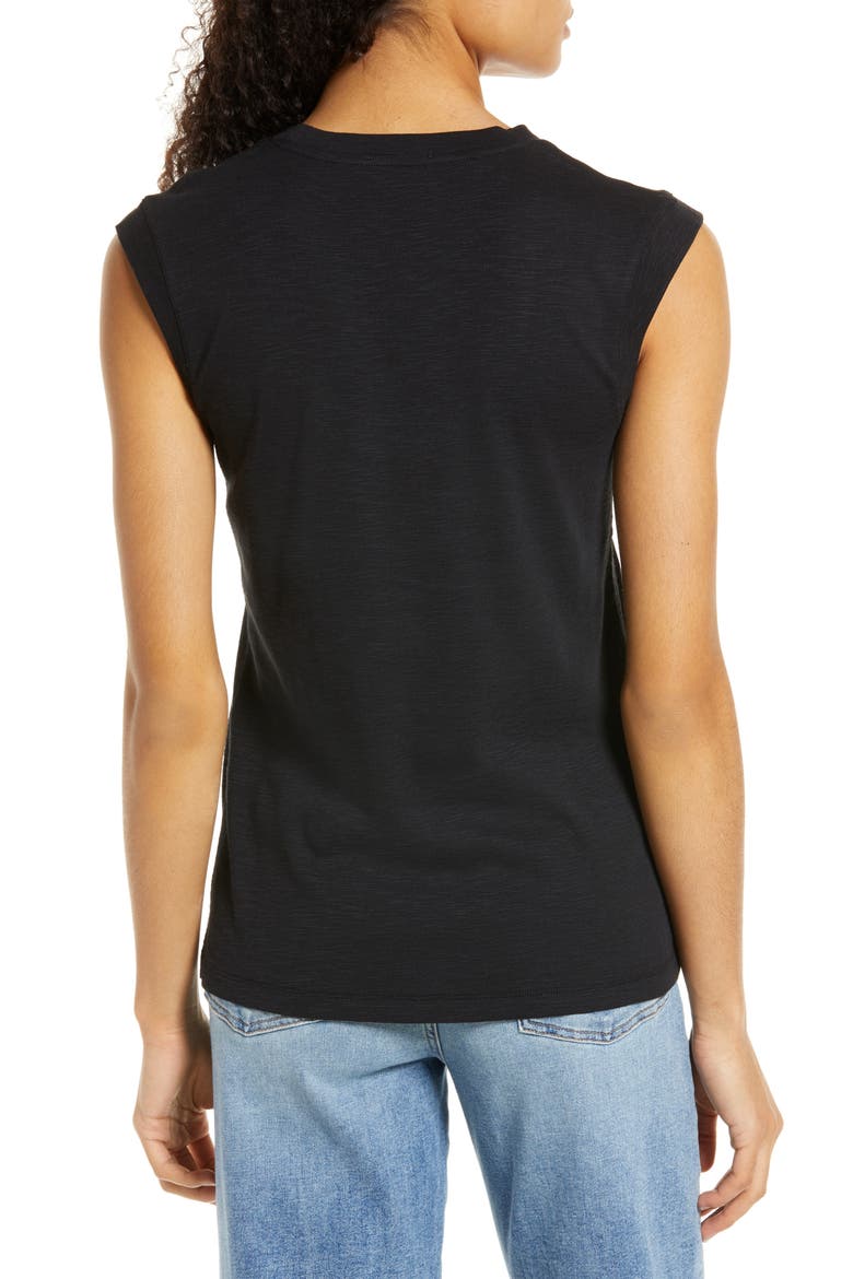 NIC+ZOE Scoop Neck T-Shirt, Alternate, color, BLACK ONYX