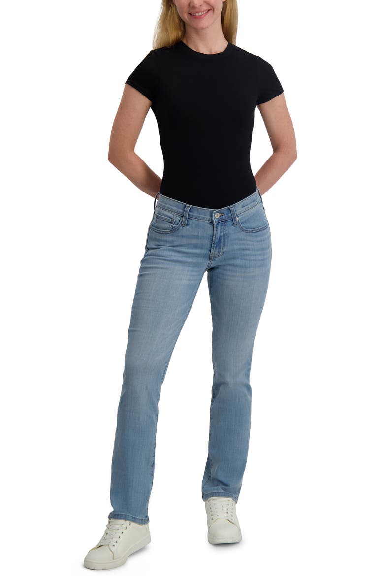 Sweet Mid Rise Straight Leg Jeans, Alternate, color, BRONCO