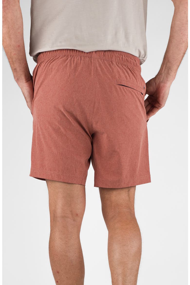 Hybrid 4-Way Stretch Swim Shorts, Alternate, color, CANYON RED