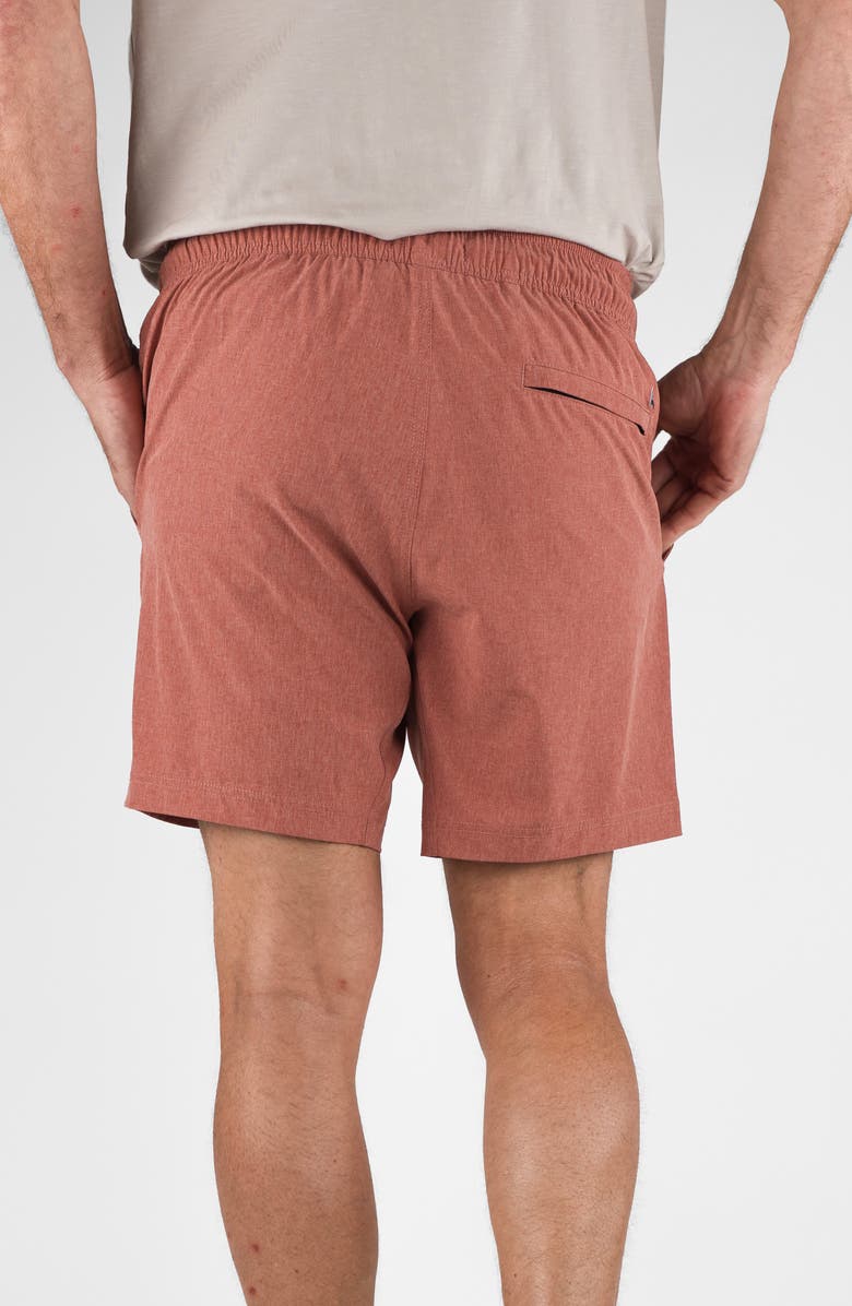 Tailor Vintage Hybrid 4-Way Stretch Swim Shorts, Alternate, color, Canyon Red