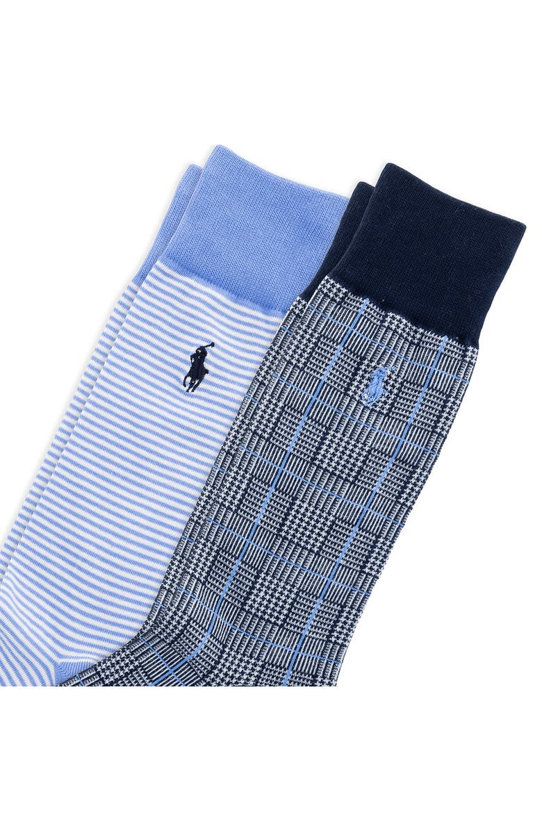 Polo Ralph Lauren Assorted 2-Pack Dress Socks, Alternate, color, Navy
