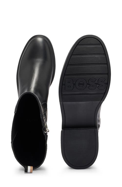 Hugo Boss Boss Vanity Tall Boot In Black