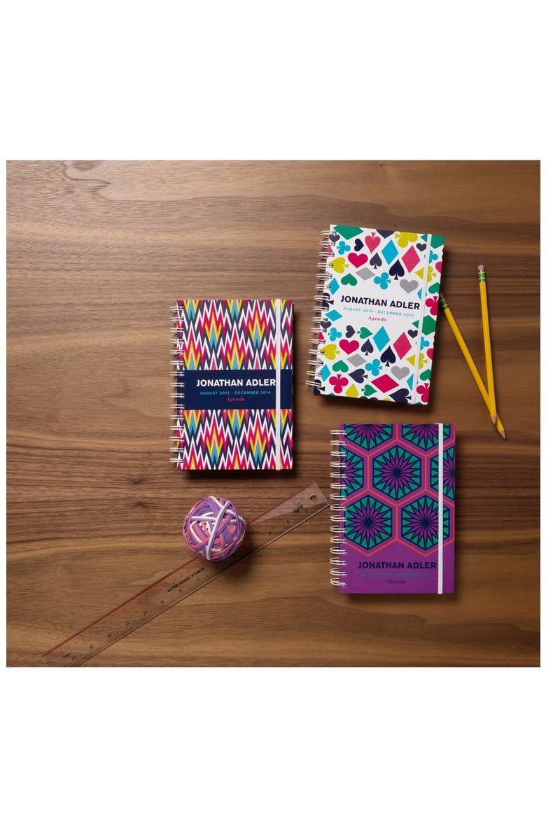 'Positano Hexagons' 17-Month Agenda, Alternate, color, PURPLE