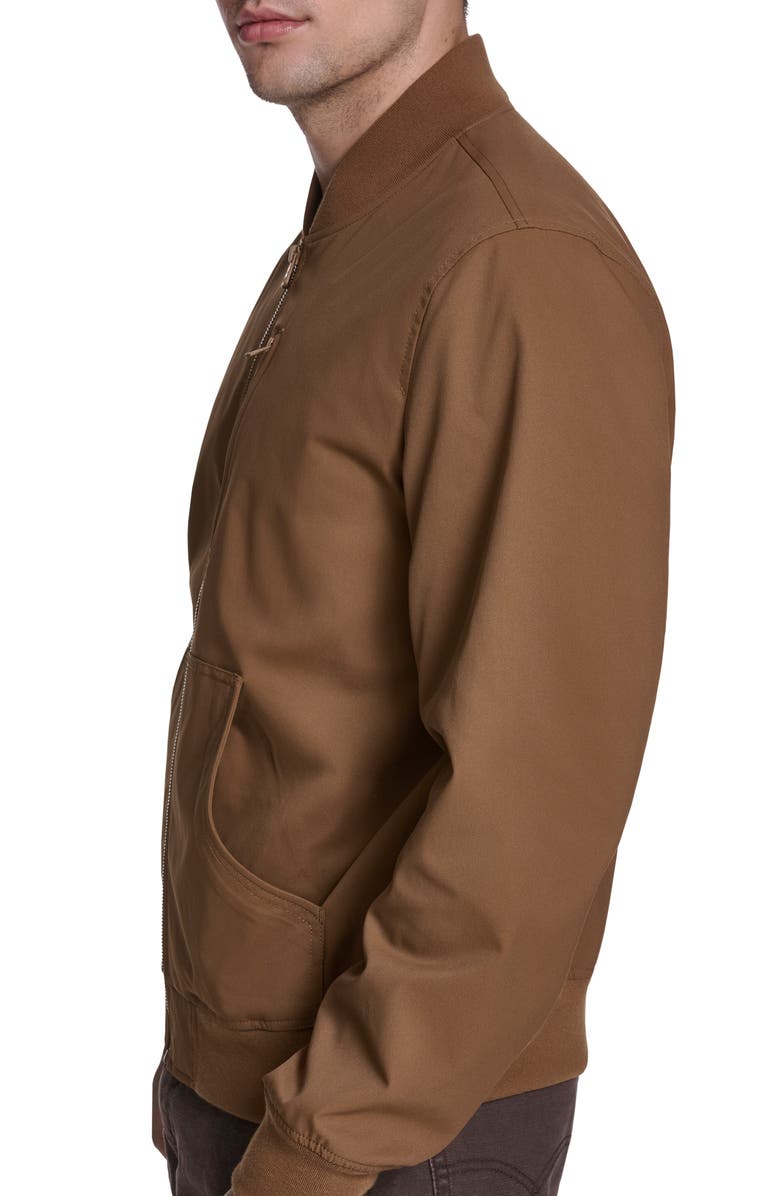Levi's Oxford Water Resistant Bomber Jacket, Alternate, color, Brown