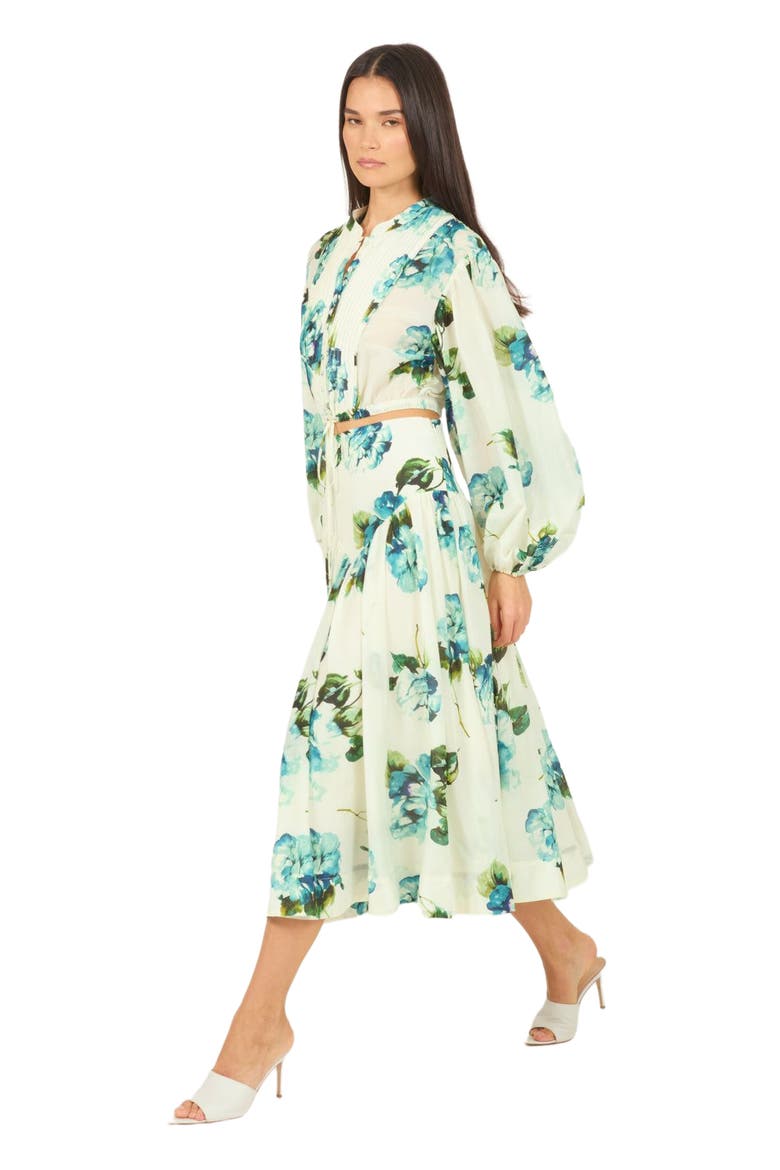 Dell Skirt, Alternate, color, WATERCOLOR BLUE FLORAL