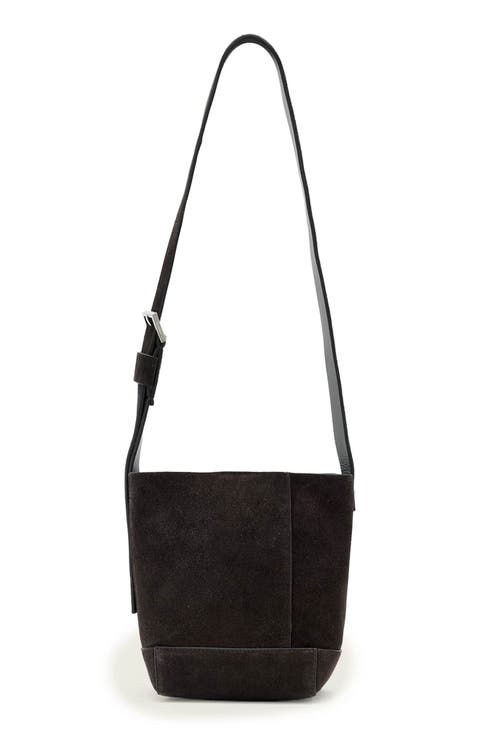 Mini Alba Suede Crossbody Hobo Bag