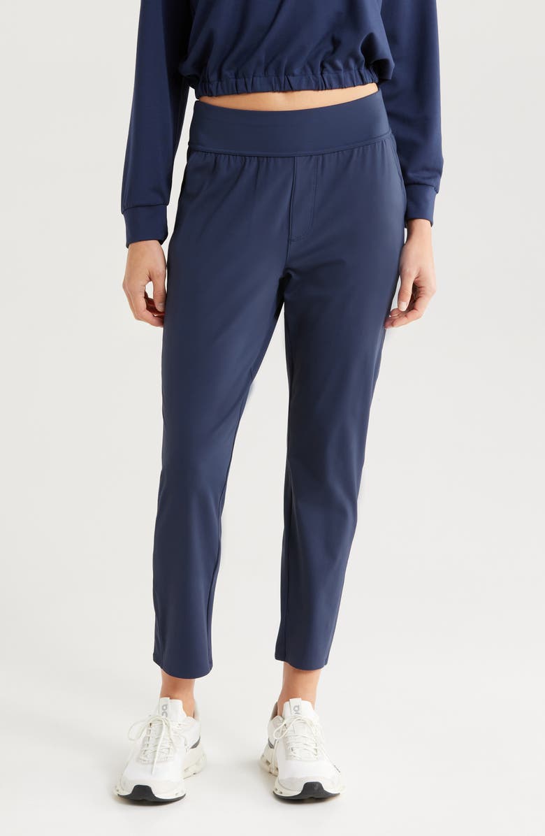 TravisMathew Moveknit Resilience Pants, Main, color, Navy Blazer