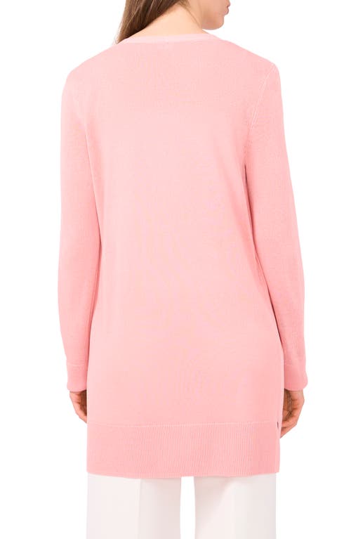 Halogen ® Side Slit Cardigan In Pink