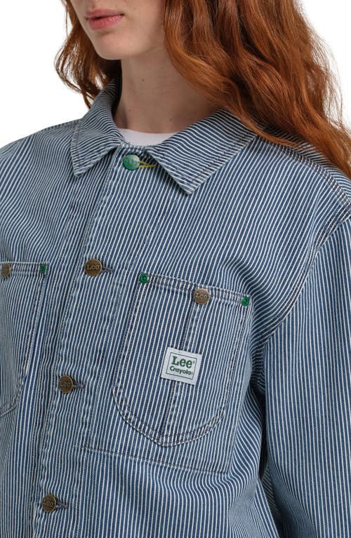 Lee X Crayola Cropped Chore Jacket In Gray