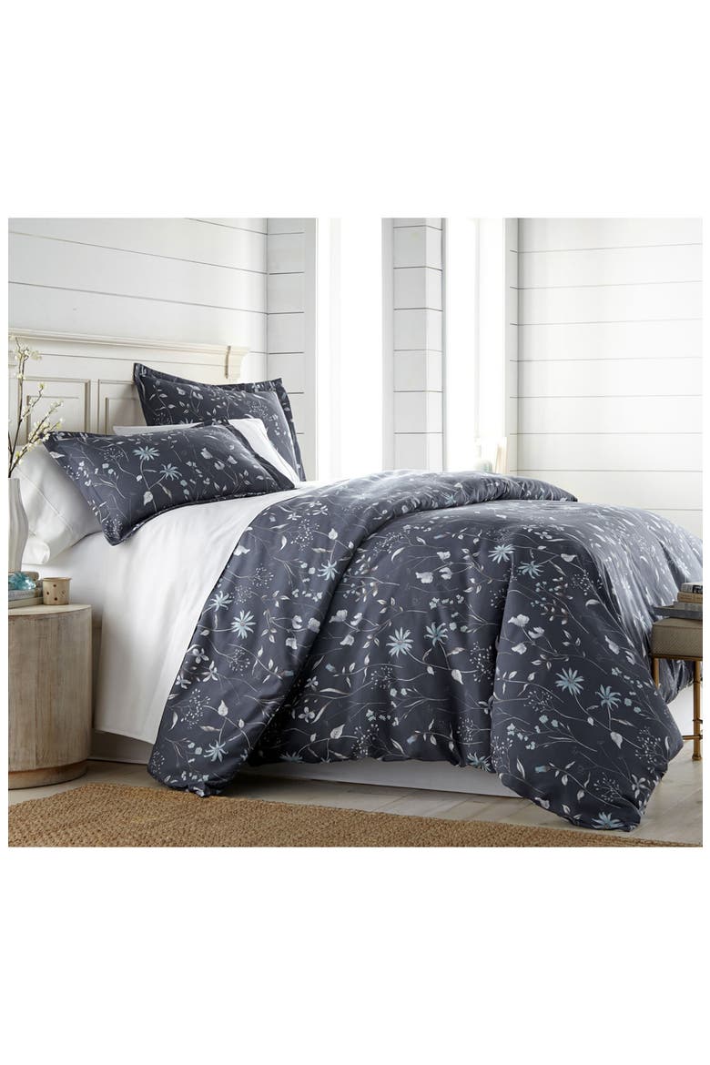 Luxury Premium Floral Collection Comforter Set, Main, color, BLUE