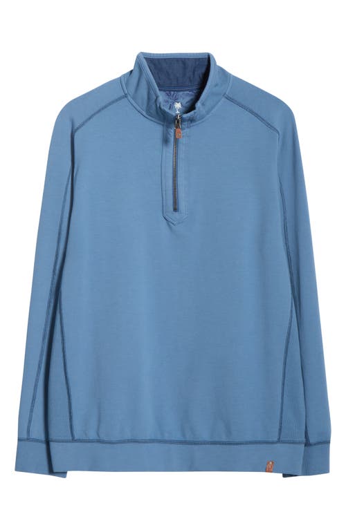 Tommy Bahama Ben & Terry Half Zip Sweatshirt In Burgundy
