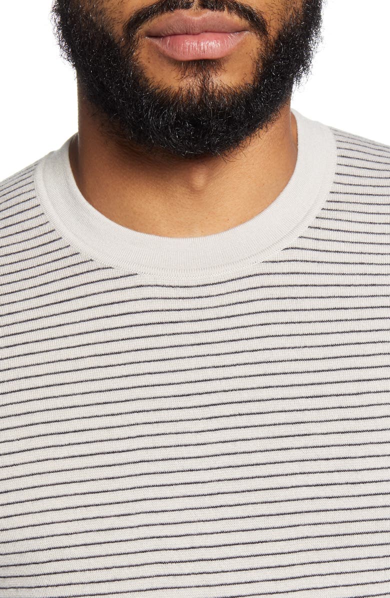 Theory Ollis Stripe Crewneck Wool Sweater, Alternate, color, 