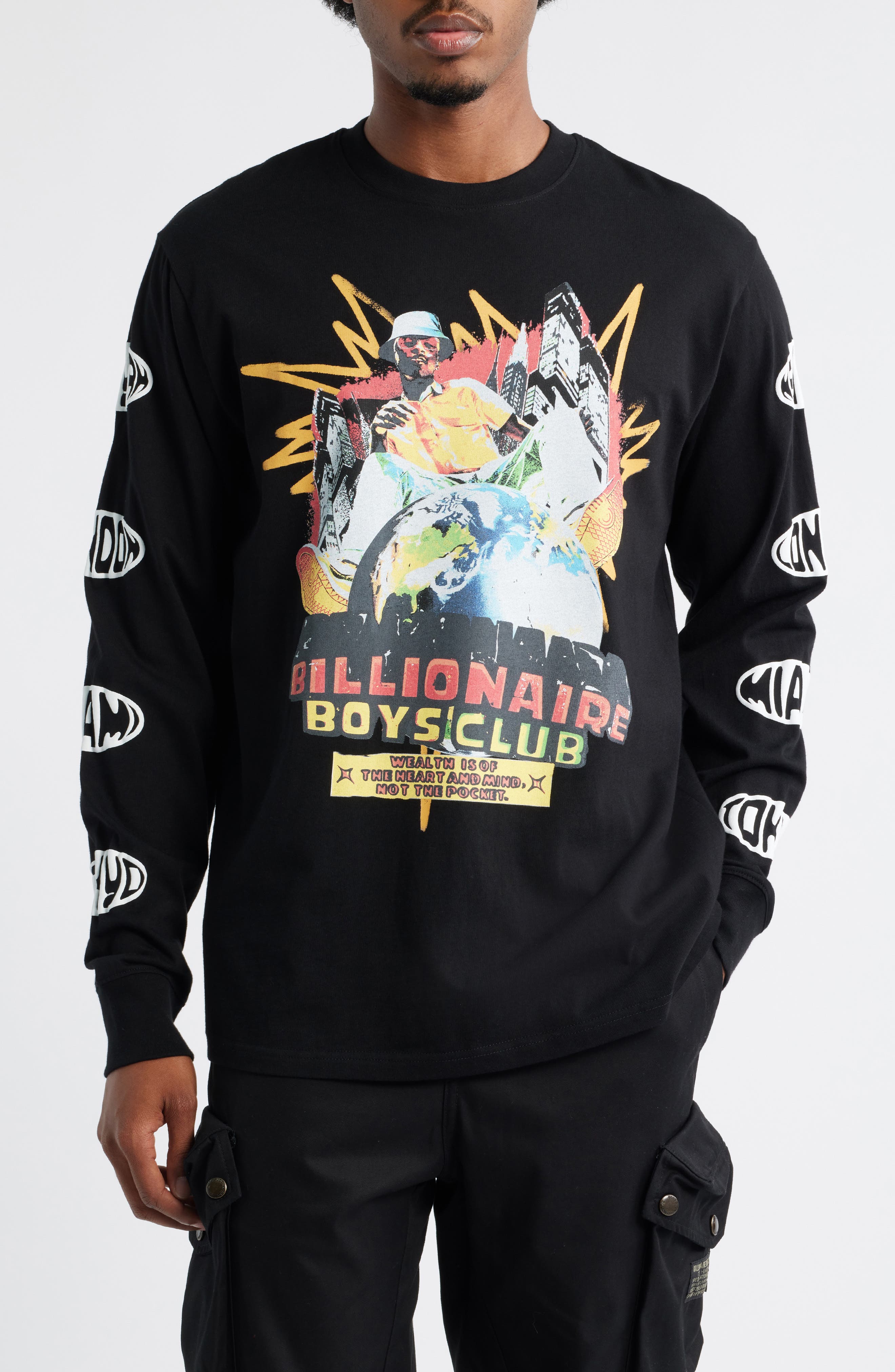 Billionaire Boys Club Heart Mind Dance Long Sleeve Graphic T-Shirt