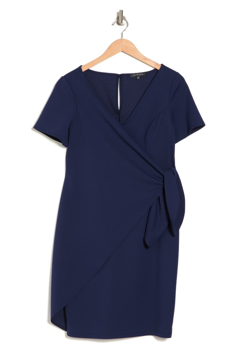 Side Tie Wrap Dress, Alternate, color, NVY