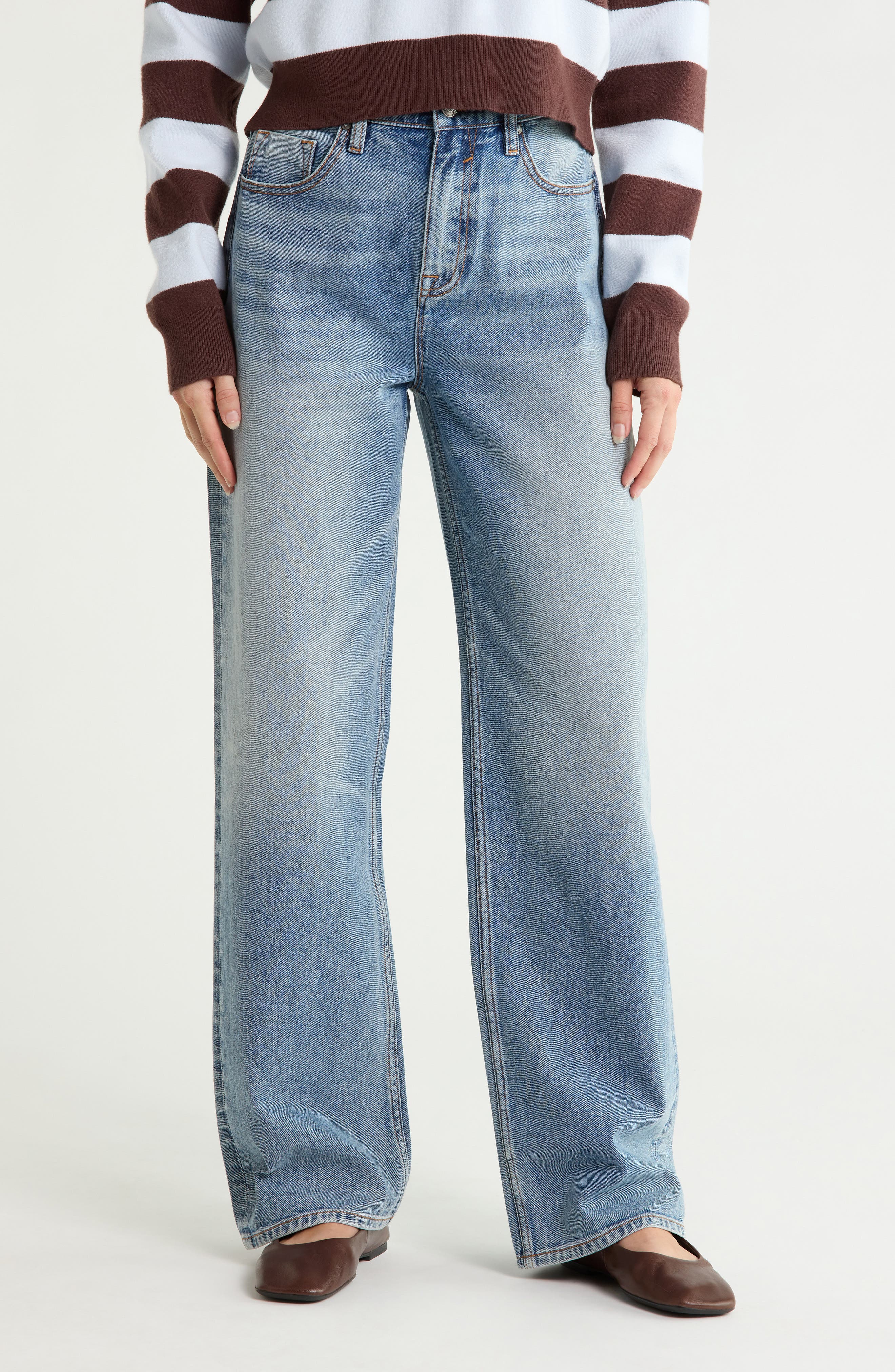 High Waist Wide Leg Jeans