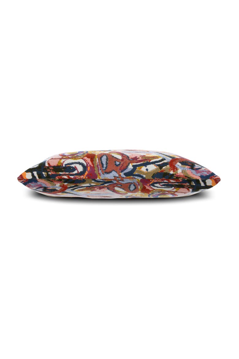 Graffiti Jacquard Indoor & Outdoor Woven Accent Pillow, Alternate, color, Multi