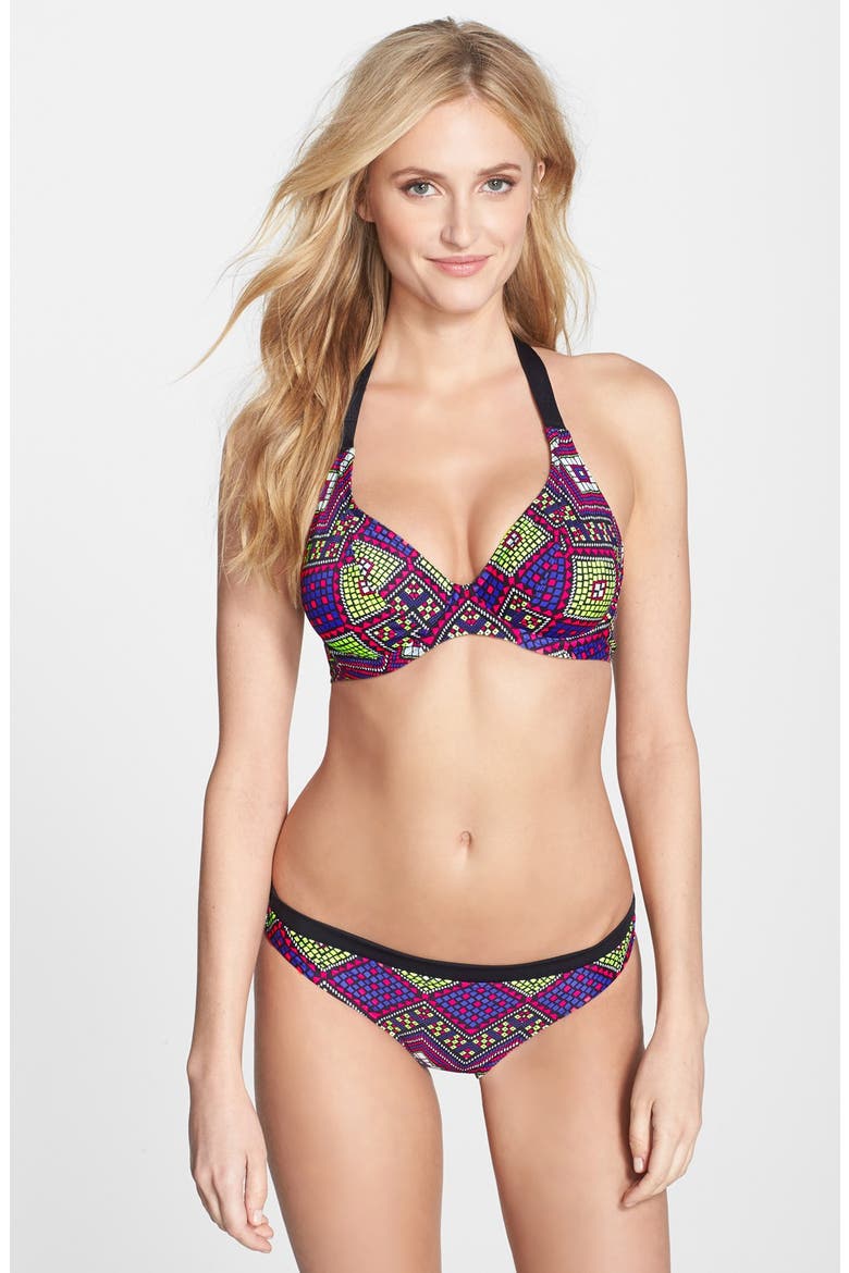 'Byzantine' Hipster Bikini Bottoms, Alternate, color, NEO
