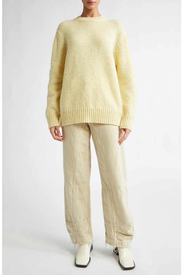 Classic Wool Crewneck Sweater, Alternate, color, PISTACCHIO CREAM