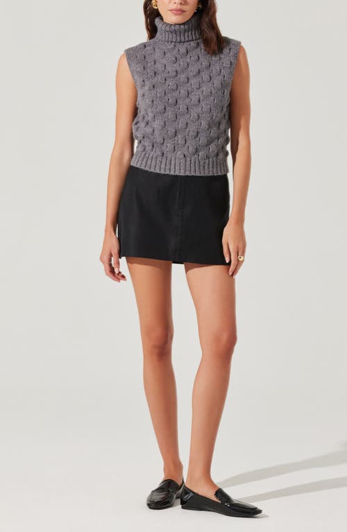 ASTR ASTR THE LABEL PATTERN TURTLENECK SWEATER VEST
