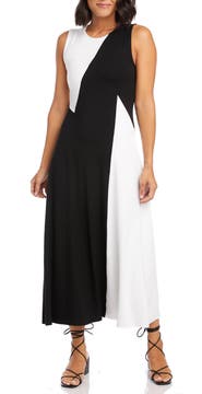 Karen Kane Sleeveless Colorblock Midi Dress