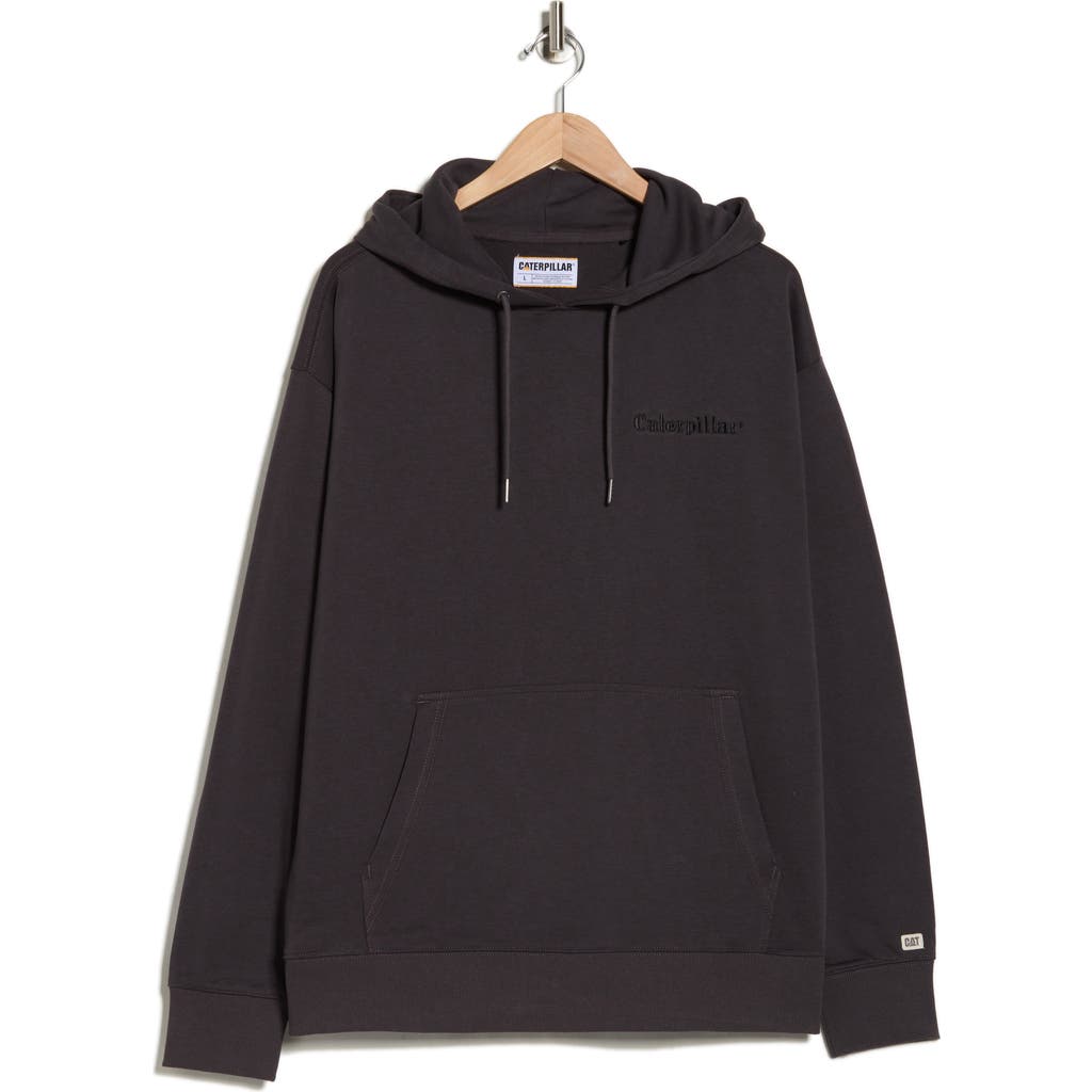 Cat Wwr Relaxed Fit French Terry Hoodie In Black