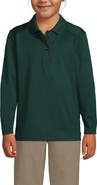 Lands' End School Uniform Girls Long Sleeve Feminine Fit Rapid Dry Polo Shirt