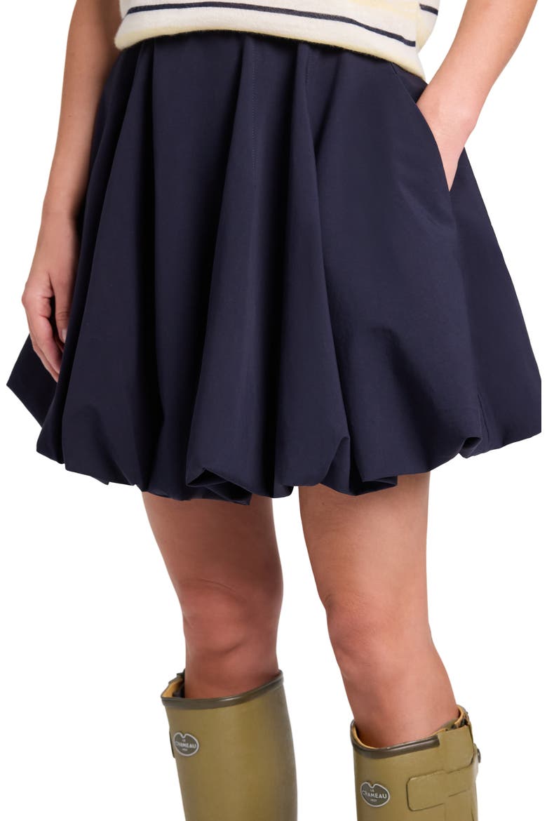 Julia Bubble Hem Skirt, Alternate, color, MIDNIGHT