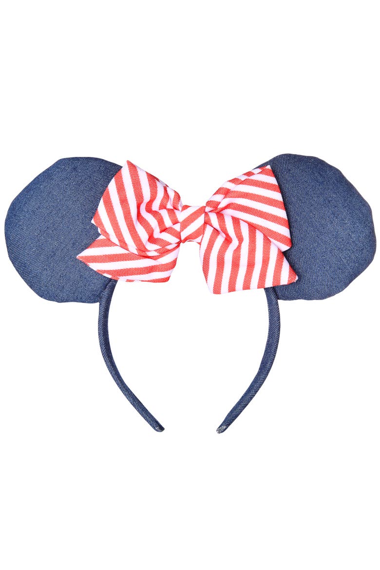 Minnie Mouse Ears Headband Official License, Main, color, Blue