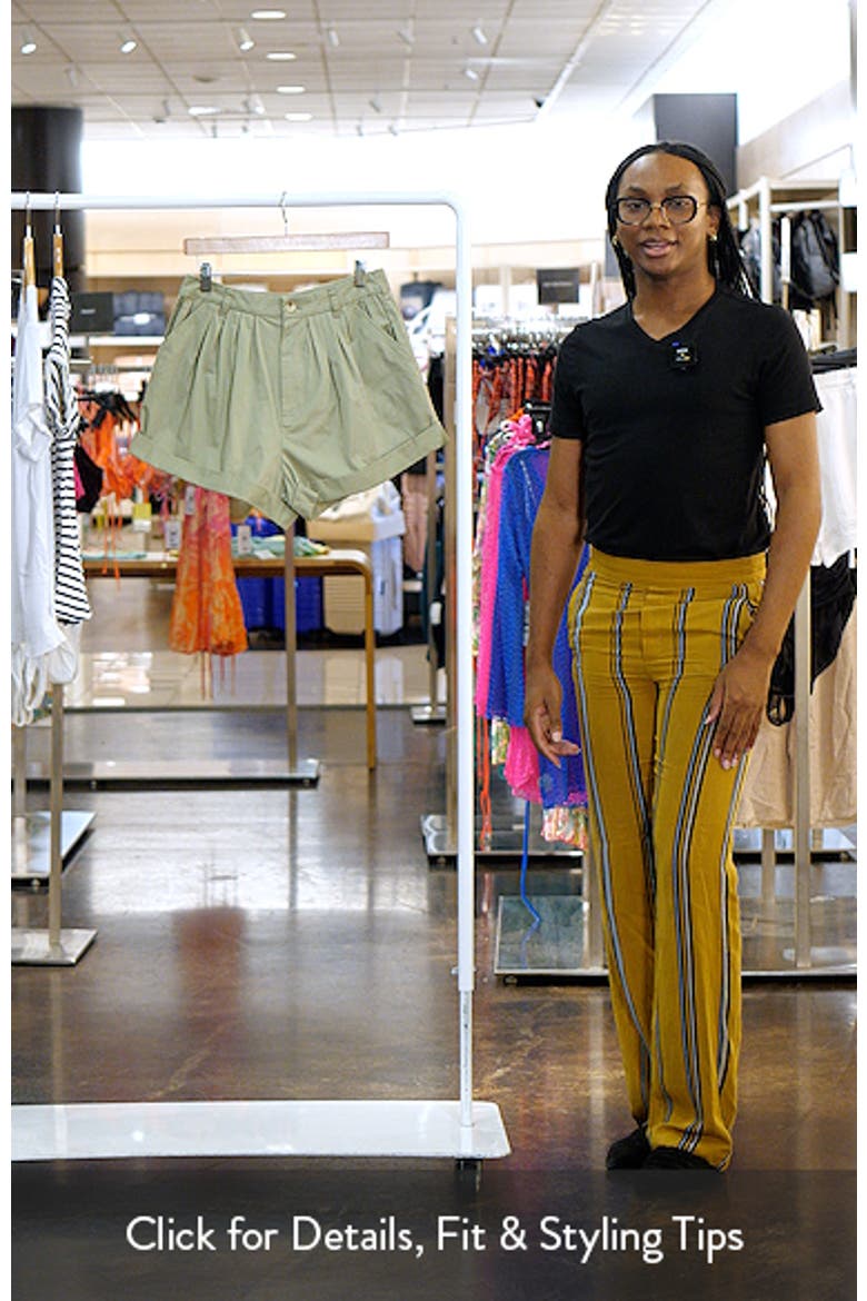 Declan Pleated Cotton Shorts video